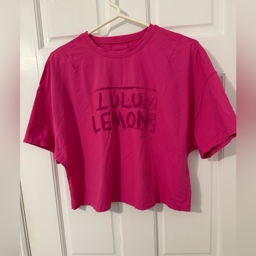 Lululemon Women's Abrasion-Resistant Train Cropped Top Ed Curtis Collab Size 8